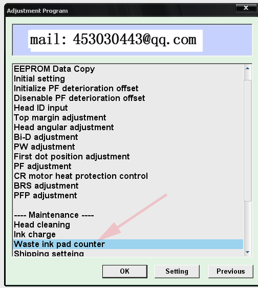 epson adjustment program tx130